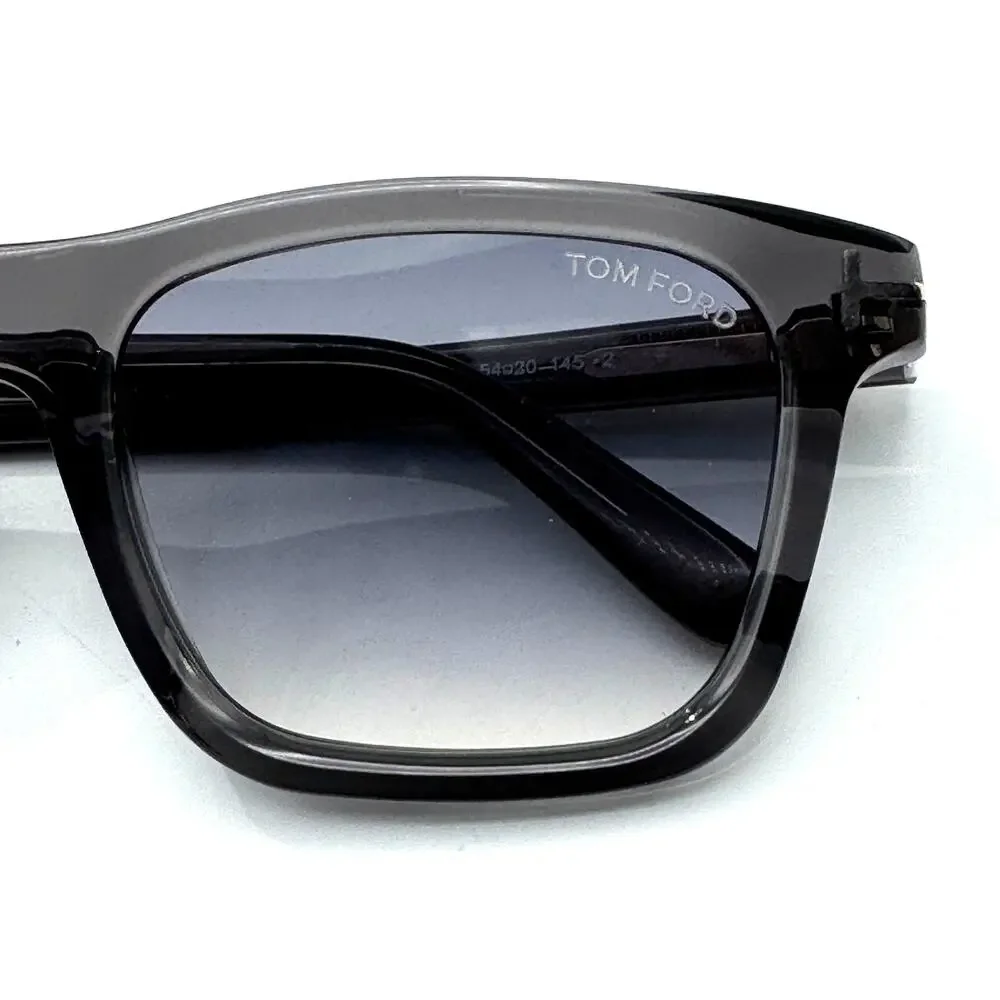 Tom Ford Sunglasses Barron TF1179 20B Gray Square Frame Gray Gradient Lens 54mm
